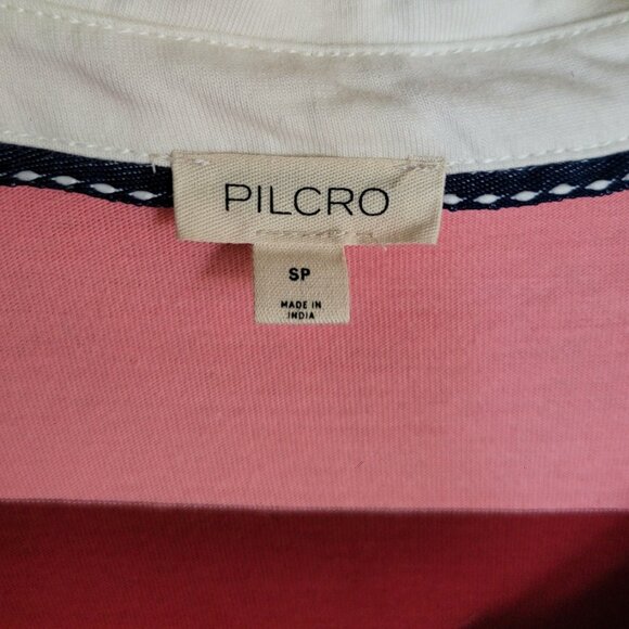 Anthropologie Pilcro Pink Red **Rugby Shirt** Size S - Picture 5 of 10